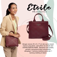 B16 - BAG ETOILE BOWLER MAROON SOPHIE MARTIN PARIS BOWLER