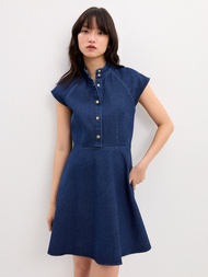 [Pomelo] เดรสยีนส์ติดกระดุม / Denim Button-Up Dress