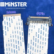 26mm 4k 51 Pin Lvds Kabel Ffc Reben Kabel Fpc Fleksibel Flat Flex Kabel Lcd Led Tv Skrin Matriks Pap