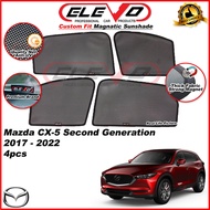 ELEVO Mazda CX5 CX-5 2017 to 2024 Magnetic Custom Fit Sunshade Magnet Shade Sun Protection 4pcs