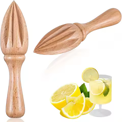 Wooden Citrus Reamer Manual Lemon Squeezer Orange Lemon Hand Juicer Mini Fruit Juicer Portable Lemon