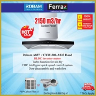 Robam A837 Cooker Hood With BLDC Motor / Robam 76H1S Ultra Slim Hood / Robam A675S Kitchen Hood