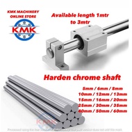 Harden Chrome Shaft ,Bearing Shaft (HEAVY DUTY)  Shaft size :5mm to 60mm (available length:1mtr to 3