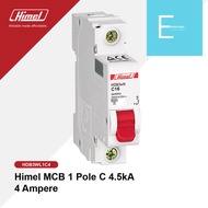 Himel MCB 1 Pole C 4.5kA 4 A