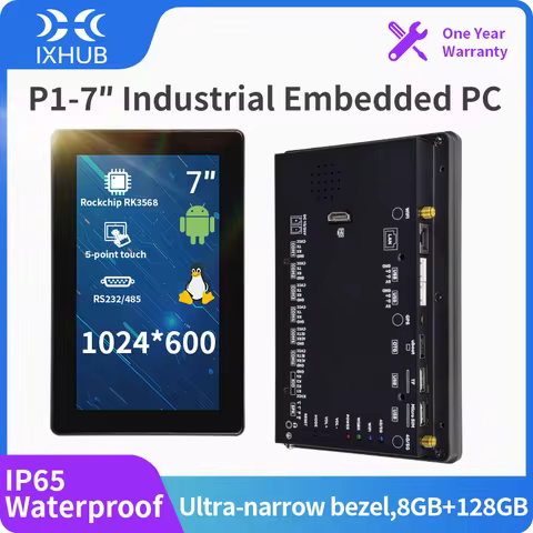 IXHUB 7Inch Linux tablet PC Industrial Embedded HMI Screen IPS Capacitive Touch Panel with RS232/485