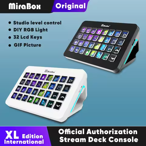 Mirabox XL Stream Deck Visual Console Macro Keyboard 32Lcd Keys Streamdeck macropad Keypad Stream De
