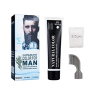 Hair Beard Colour Dye Cream for Men Moustache & Beard Natural Black Dye Cream rosemary plant extract