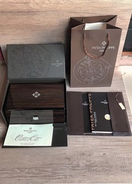 Watch box Patek Philippe watch box Patek pp Nautilus watch storage box wooden striped gift box