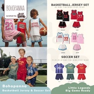 Bohopanna Basketball Jersey & Strive Jersey & Soccer Set Short Jersey for Boys and Girls Sport 1-14 