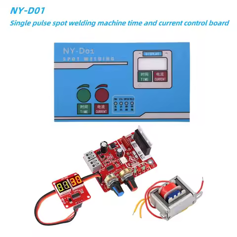 NY-D01 Single Pulse Spot Welding Machine Time Current Control Board 100A Suitable for Home Appliance