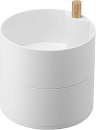 Yamazaki Industries 5313 Accessory Tray, Deep Type, White, Approx. W 5.7 x D 5.7 x H 6.1 inches (14.