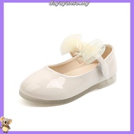 [READY STOCK] 1-7y Princess Sweet Black White Glossy Soft Comfortable Dinner Outing Cover Shoe (size