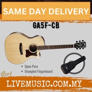Cort GA5F-CB Acoustic-Electric Guitar with Gig Bag - Natural Open Pore (GA5F CB/GA5FCB)