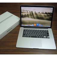 【出售】Apple MacBook Pro Retina 15" i7 四核心 頂規版 盒裝完整 9.5成新