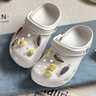 jibbitz crocs crocs jibbitz Funny Funny Hole Shoes Accessories Pistachio Sunflower Seed Shoes Flower