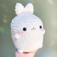 Amigurumi Molang Plushie Boneka Rajut Molang Boneka Molang Boneka