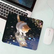 The Starry Cat reflection square mouse pad, anti-slip rubber table pad and durable computer keyboard