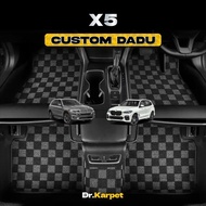 BMW X5 - Dr Karpet Custom Fit Full Set Dadu Carpet Kereta Anti-Slip 2X Tebal