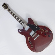 Grote ES335บอดี้กึ่งกลวงกีต้าร์ไฟฟ้าสีฟ้ากีตาร์มืออาชีพ