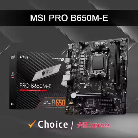 MSI PRO B650M E Micro ATX New AMD B650 Ryzen 7000/8000/9000 series CPU processors Socket AM5 Motherb