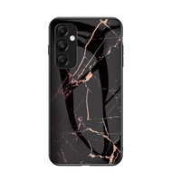Luxury Marble Pattern Glass Phone Case For Samsung Galaxy A56 A36 A26 A16 A55 A35 A25 A15 A05S Multi