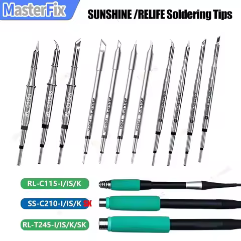 RELIFE Original C210 T245 C115 Soldering Tip for JBC Sugon Aifen Aixun GVM T115 T210 C245 Soldering 