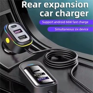 Multi-port Car Charger Super Fast Charger Support Android 48W Type-c Interface Car Car Charging 6 Po