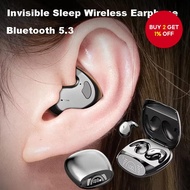Invisible Sleep Wireless Earphone TWS Bluetooth Hidden Earbuds Waterproof Noise Cancelling Sports He