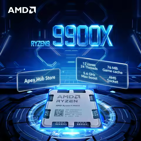 NEW AMD Ryzen 9 9900X 12-Core 24-Thread AM5 Applicable to B650 4.4GHz 120W 4NM L3=64M R9 9900X Gamin