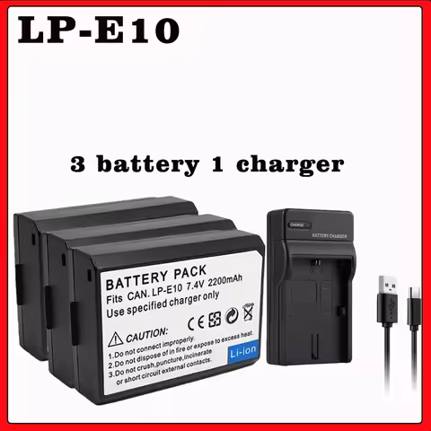 LP-E10 LPE10 LP E10 Digital Camera Battery for Canon EOS 1100D 1200D 1300D 2000D 4000D Rebel T3 T5 T