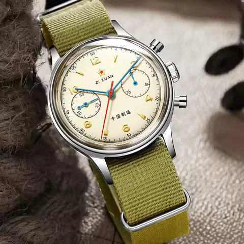 RED STAR Men's Chronograph 1963 Original ST1901 With Seagull Movement Air Force Men's Mechanical Wat