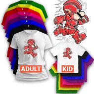 Super Mario Bros The Flash Fashion Boy T Shirt Kemeja Cotton Baju Budak Girl Cloth Kanak Unisex Top
