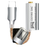 1 Piece CX31993 HiFi DAC IOS to 3.5mm Headphone Amplifier Metal Audio Decoder AMP Adapter