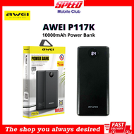 Awei P117K PD 22.5W Power Bank | 10000mAh Phone Fast Charge Dual USB Port Type-C Charging Slim Led Digital Display Powerbank | Brand New