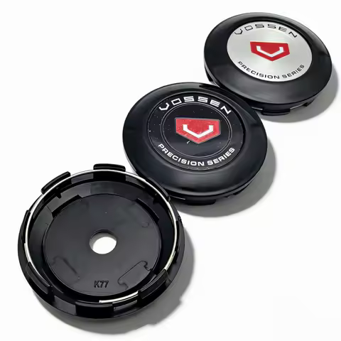 4pcs 77MM Clips 72MM Vossen Logo Badge Emblem Car Wheel Center Caps Rim Hubcaps Dust Cover Wheels Hu