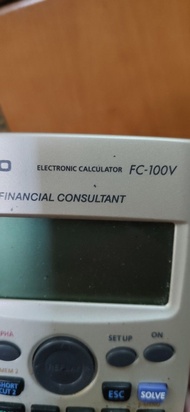 Casio FC-100V Financial Consultant Calculator