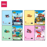 Tập vở ô ly học sinh hoạt hình dễ thương Deli - 4 ô li 48/ 80 Trang 70/100gsm - Giấy dày tập viết lu