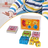 [UsusexaMY] Face Changing Cube ,Wooden ,Logical Portable Cube ,Building Blocks Game, Face Changing C