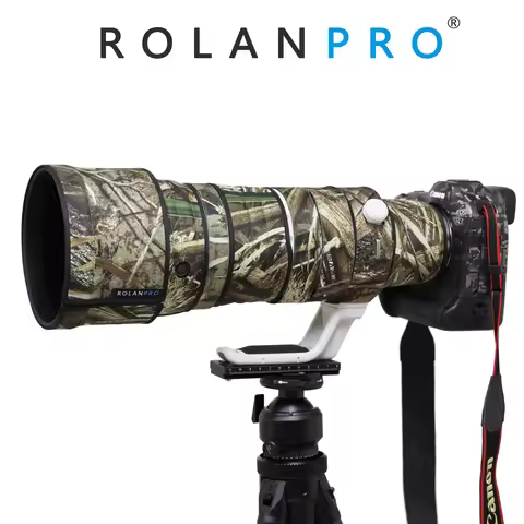 ROLANPRO Waterproof Lens Coat for Canon RF 100-300mm F/2.8 L IS USM Rain Cover Guns Protection Case 