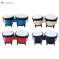 [Devoko] Bongo Drum Set Percussion Instruments Montessori Tuning Music Instruments African Drum for 