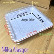 Mika Nasgor contains 10 pcs Size 15.5x15.5x6 cm Mika Rice Box/ 15 cm Mika Bento/ Without Dividers Sn
