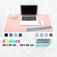 Special offer Oversized waterproof leather mouse pad keyboard pad laptop desk pad solid color mouse 