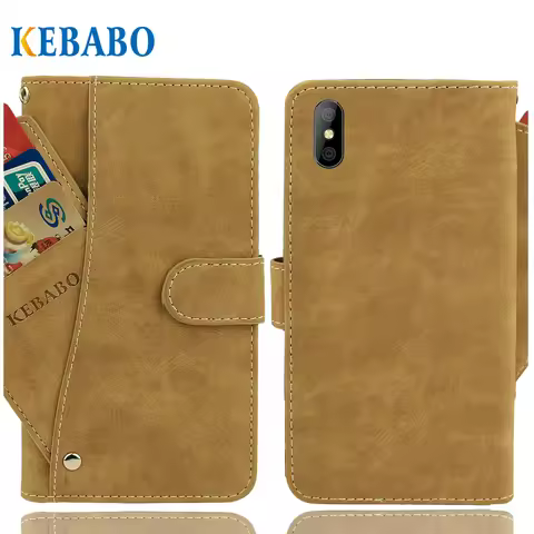 Vintage Leather Wallet Doogee S86 S89 S96 S98 X50 Pro Case Flip Luxury Slip-resistant Cover Phone Pr
