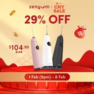 [2.2 SALE - 29% OFF] Zenyum Water Flosser Pro (White/Black/Pink) - Rechargeable, Dental Care, Water 