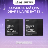 [Dear, Klairs x Hannah Olala] Combo of 10 Dear, Klairs Midnight Blue Calming Sheet Mask 25mL