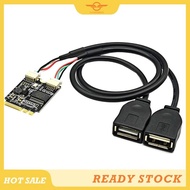 [CloudsMiles] KEY A-E to USB2.0 Expansion Card M.2 NGFF to USB Riser Card KEY A-E to Double Port USB
