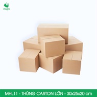 MHL11 - 30x25x20 cm - 20 thùng carton đóng hàng lớn - Hộp carton đóng hàng lớn | Magix Packaging