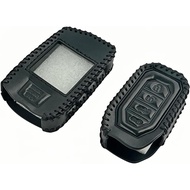 Leather Case Key Fob Compatible with Compustar Remote Cover Prime Q9 / G15 RF-2WQ9-FM / RF-P1WG15-FM