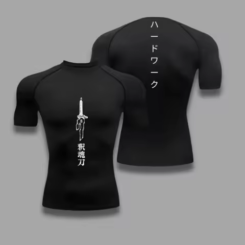 Men's Jujutsu Kaisen Fushiguro Toji Compression Shirt Anime Gym Fitness Muscle Athletic Tops ZY00183
