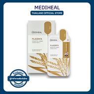 MEDIHEAL PLACENTA ESSENTIAL MASK ( 10 ชิ้น )สูตรอ่อนโยน เพื่อฟื้นฟูผิว ชะลอการเกิดริ้วรอยก่อนวัย S28